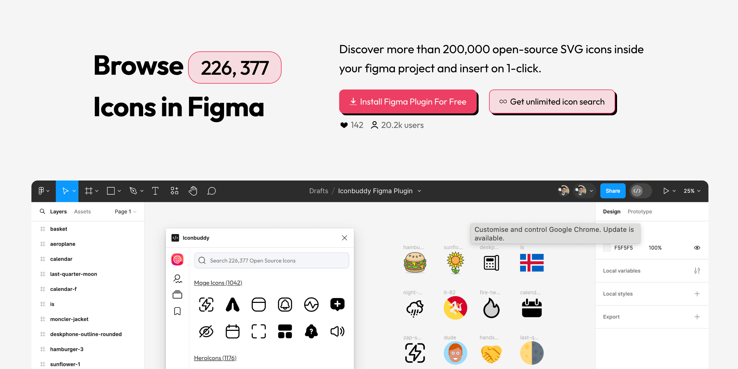 SVG Icons Figma Plugin — Iconbuddy