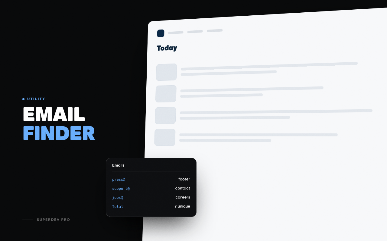 Email Finder Extension for Chrome and Firefox - SuperDev Pro