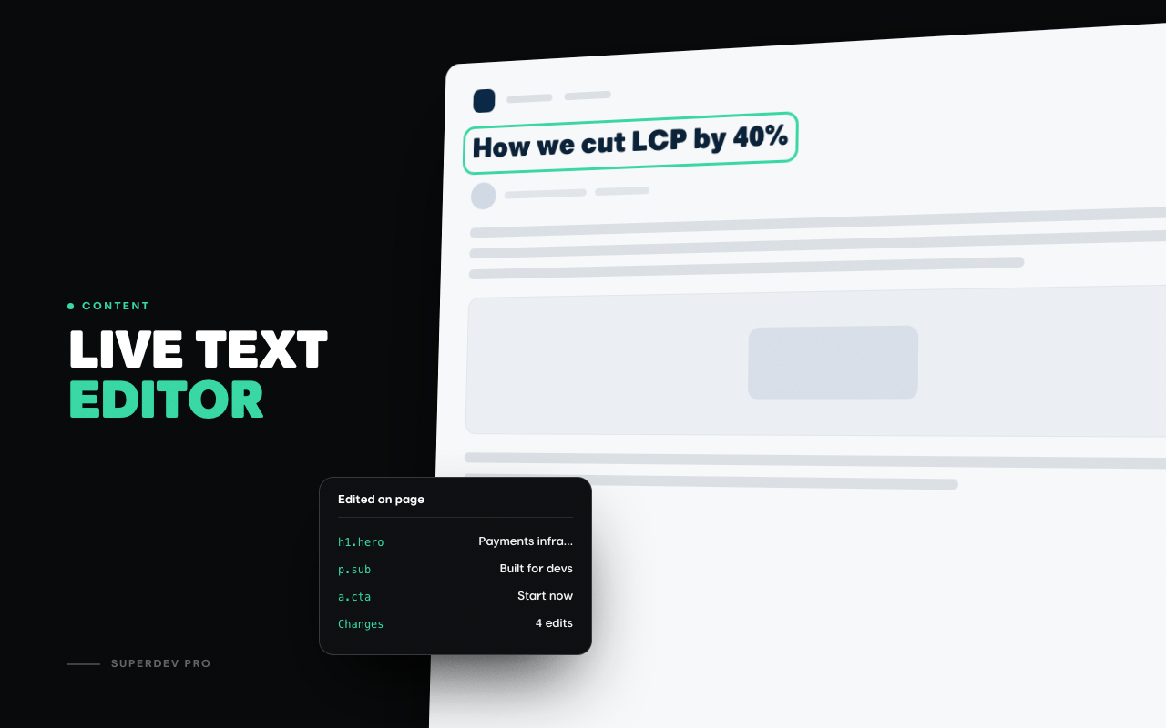 Live Text Editor Extension for Chrome & Firefox — SuperDev Pro